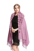 Pashmina em Lã com Pompons Lavanda - comprar online