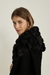 Pashmina em Lã com Pompons Preta - loja online