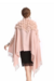 Pashmina em Lã com Pompons Rosa Claro - comprar online