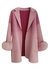 Casaco Oversized Pele nos Punhos Bicolor na internet