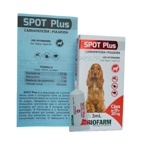 Spot Plus Antipulgas Pipeta 10 a 20kg