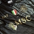 NAPOLI III 23/24 PRETA E DOURADO COM PATCHES na internet