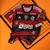 Camisa Flamengo Home vermelha e preta 2023/24 com todos patrocínios + patches libertadores