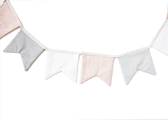 Banderín rosa, blanco y gris - comprar online