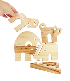 Juego de equilibrio Fauna - Tienda Ludus- Juguetes de madera