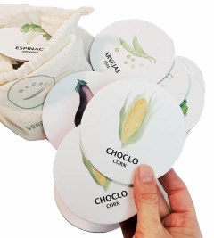 Memo bilingüe verduras - tienda online