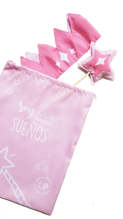 Disfraz de princesa Rosa - Tienda Ludus- Juguetes de madera