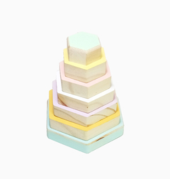 Torre de encastre pastel