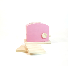 Tostadora rosa - Tienda Ludus- Juguetes de madera