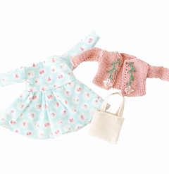 Set de ropa vestido con flores - comprar online