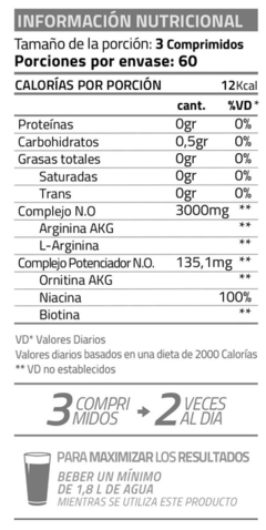 Nitric oxide Booster Star nutrition - comprar online