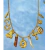 COLAR AXÉ PRATA/950 COM BANHO OURO 18K