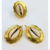 BRINCO DE BUZIOS PRATA COM BANHO DE OURO 18K - comprar online