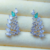 Ear Cuff Asa Gotas e Zircônias Banhado a Ródio Prata