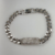 Pulseira Grumet Placa Microcravejada Nano Zirconias - Semijóia Premium