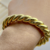 Bracelete Aberto Croissant Banhado a Ouro 18k - loja online