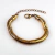 Pulseira Malha Lisa  Rabo de Rato 10mml Banhada a Ouro