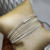 Imagem do Pulseira Corda com 10 Voltas no Braço Fecho Imado Banhado a Prata 925