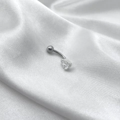 Piercing Umbigo Zircônia Oval