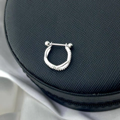 PIERCING CONCH INFINITO CRAVEJADA AÇO - comprar online