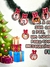Painel de Natal com fotos das crianças na internet