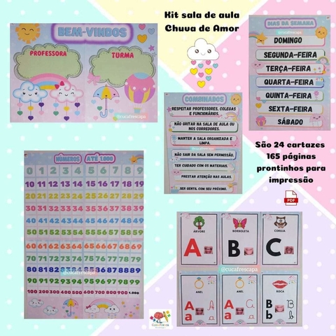 Kit sala Chuva de Amor