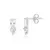 Brinco cristal - Prata 925 - comprar online
