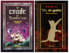 Conde de Montecristo de Alejandro Dumas y Yo El Gato de Natsume Soseki Pack Fractales Pasta Dura