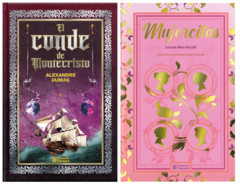 Conde de Montecristo de Alejandro Dumas y Mujercitas de Louisa May Alcott Pack Fractales Pasta Dura