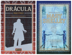 Drácula de Bram Stoker y Obra Selecta de Mary Shelley Frankenstein Pack Fractales Pasta Dura