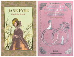 Jane Eyre de Charlotte Bronte y Orgullo y Prejuicio de Jane Austen Pack Fractales Pasta Dura