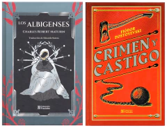 Los Albigenses de Charles Robert Maturin y Crimen y Castigo de Dostoievsky Pack Fractales Pasta Dura