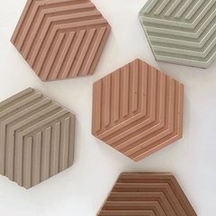 Molde de Silicone de Placa Hexágono Ref 1069