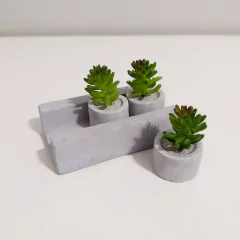 Molde de Silicone de Base e 3 Mini Cilindros com Furo Ref 1007 - comprar online