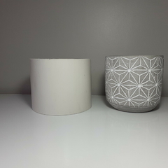 Molde De Silicone Para Vaso de Concreto G Ref 608