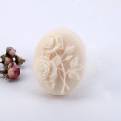 Molde de Sabonete Oval Flores Ref-949