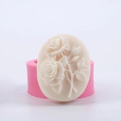 Molde de Sabonete Oval Flores Ref-949 - comprar online