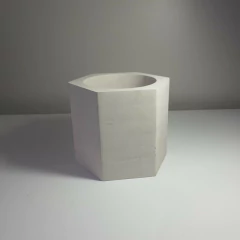 Molde De Silicone Para Vaso de Concreto Geométrico G - comprar online