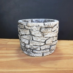 Molde De Silicone Para Vaso de Concreto Poço tijolos REf 642