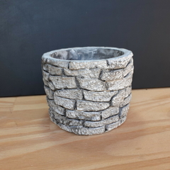 Molde De Silicone Para Vaso de Concreto Poço tijolos REf 642 - comprar online