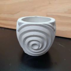 Molde De Silicone Para Vaso de Concreto Ref 635