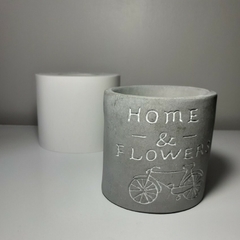 Molde De Silicone Para Vaso Home e Flowers em Relevo Ref 637 na internet
