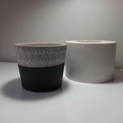 Molde De Silicone Para Vaso de Concreto, Gesso ou Resina Ref 607 - comprar online