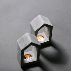 Molde De Silicone Para Porta Velas Casa Ref742 - comprar online