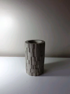 Molde De Silicone Cilindro com Relevo Aleatório Ref 574 - comprar online