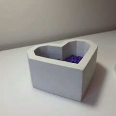 Molde De Silicone Para Vaso de Concreto Coração Ref 600 - comprar online