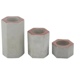 Kit com 3 Moldes de Silicone Para Vaso de Concreto, Velas Ref 579 en internet