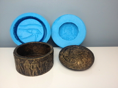 Molde de Silicone Vaso Egípcio com Tampa