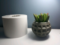 Molde De Silicone Para Vaso de Concreto Ref 562