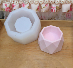 Molde De Silicone Para Vaso Geométrico Ref 553 Silimix - comprar online